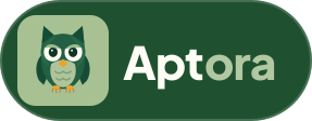 Aptora Badge — Für dunkle Hintergründe