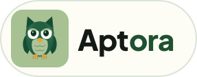 Aptora Badge — Für helle Hintergründe